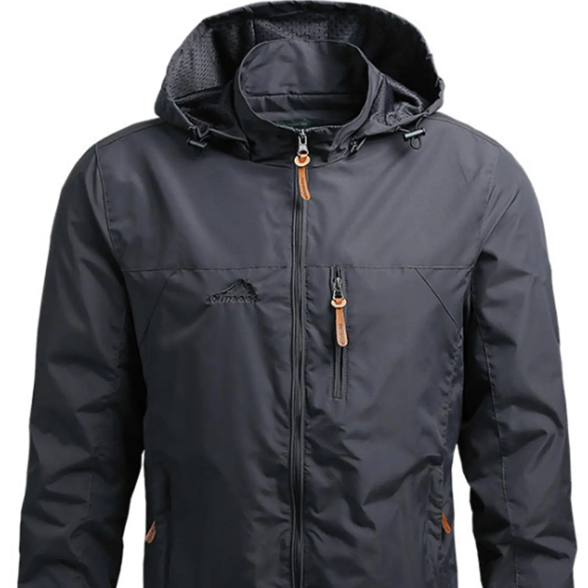 Men'S Lightweight Armygreen Detachable Hooded Zipper Multi-Pocket Casual Windbreaker Jacket Coat Hiking Outdoor Daily Spring Autumn