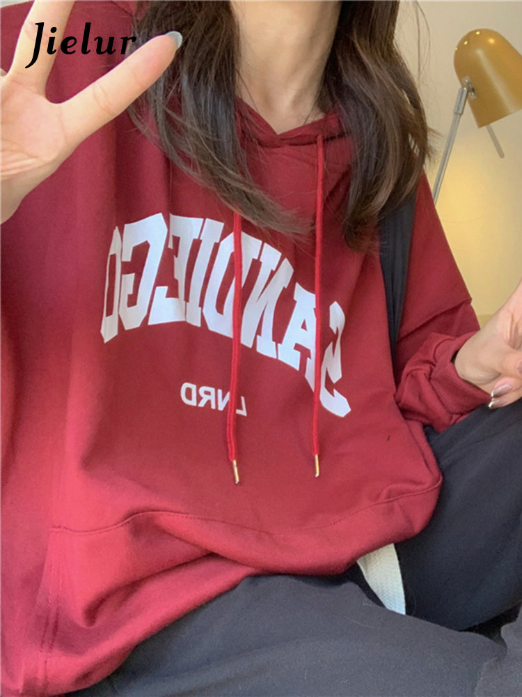Chic Autumn Color Block Hoodies