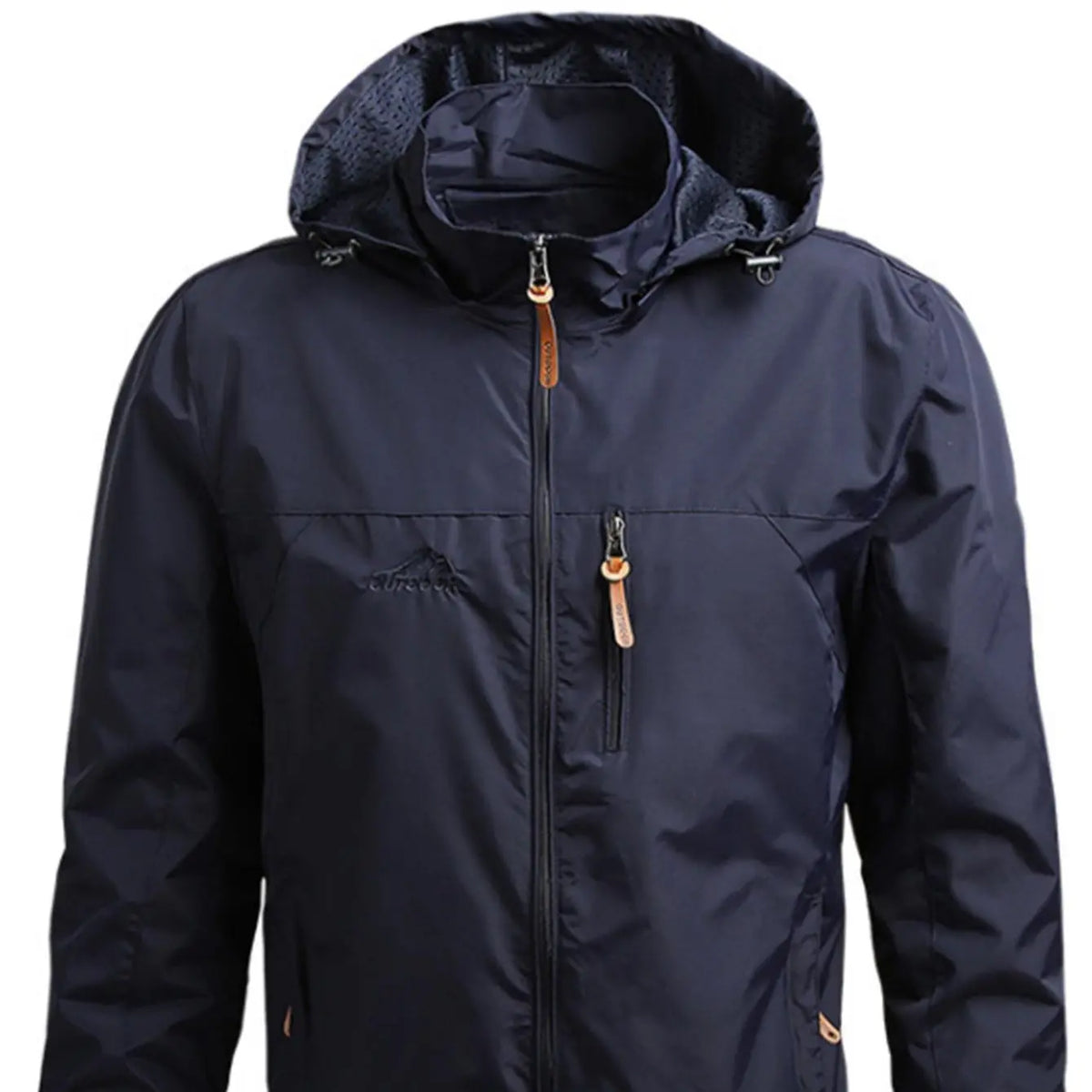 Men'S Lightweight Armygreen Detachable Hooded Zipper Multi-Pocket Casual Windbreaker Jacket Coat Hiking Outdoor Daily Spring Autumn