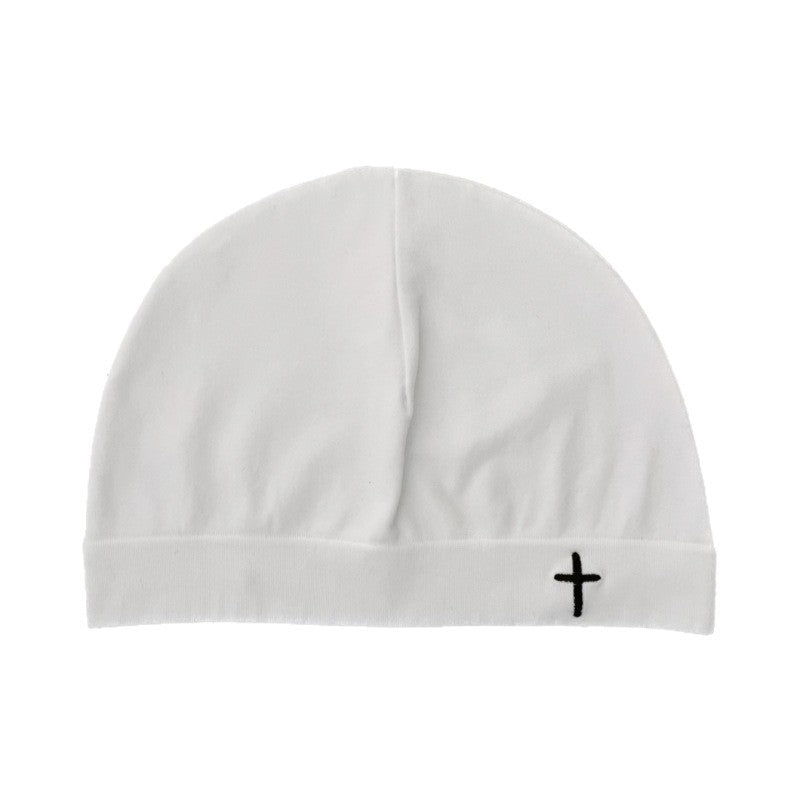Autumn and Winter Cross Embroidered Knitted Hat