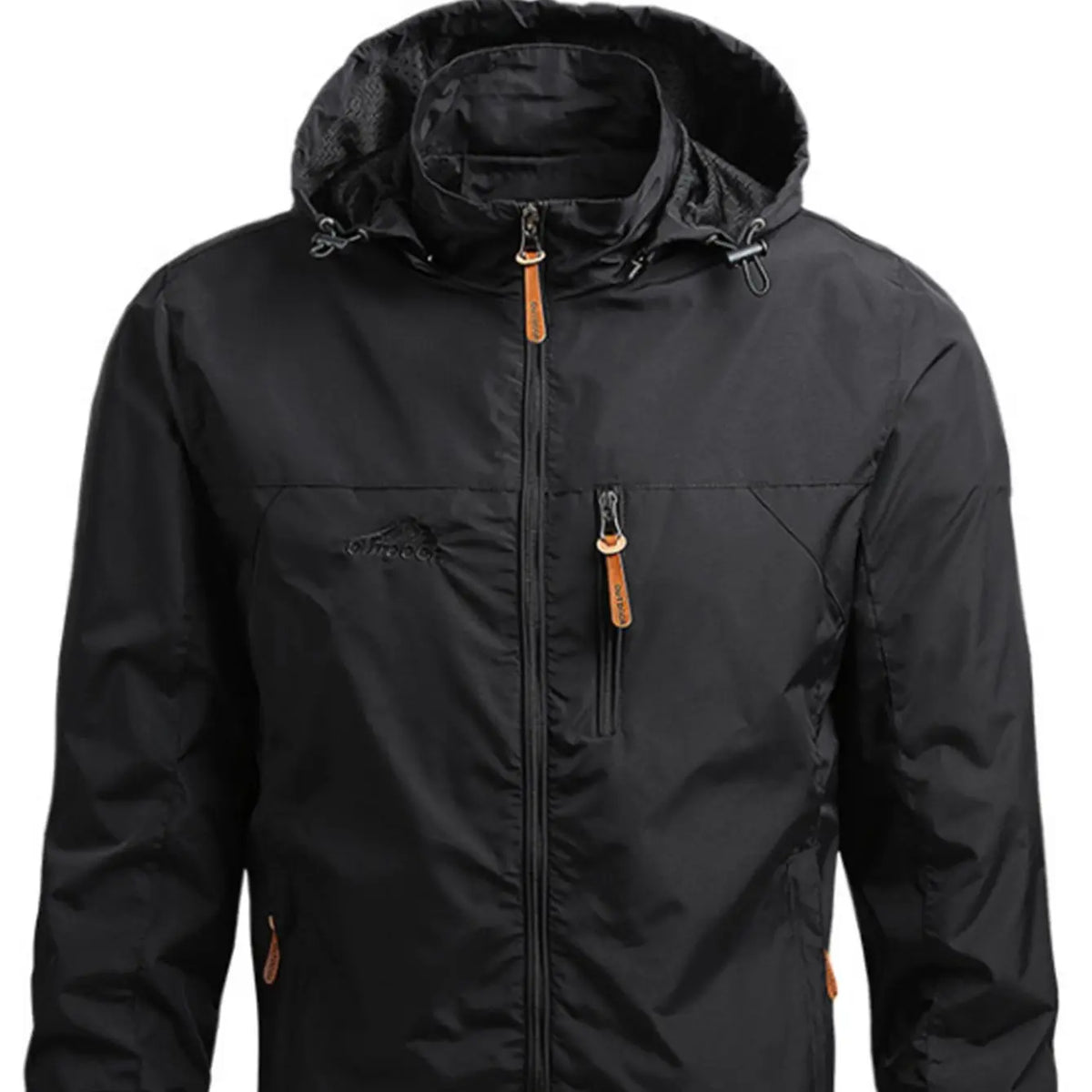 Men'S Lightweight Armygreen Detachable Hooded Zipper Multi-Pocket Casual Windbreaker Jacket Coat Hiking Outdoor Daily Spring Autumn